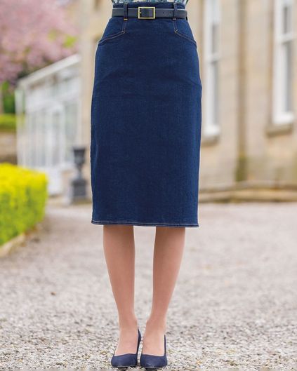 Everyday denim discount skirt in blue